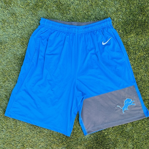 Nike Other - Nike NFL Detroit Lions dri fit  Athletic Shorts in Blue and Gray